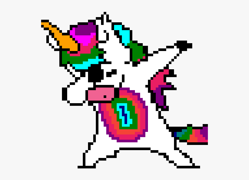 Unicorn Pixel Art, HD Png Download, Free Download