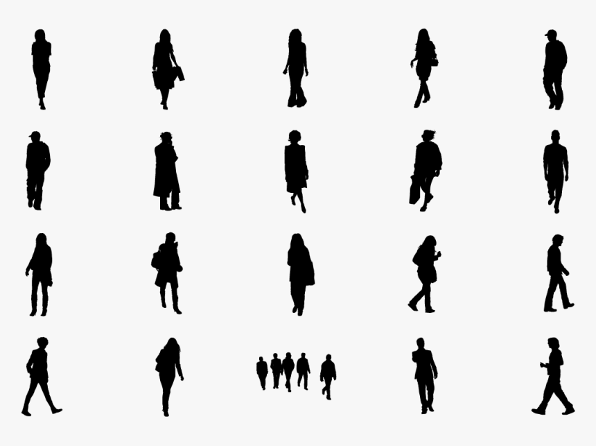 Cut Out People Silhouette, HD Png Download, Free Download