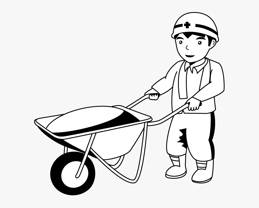 Civil Engineering Clip Art Clipart - Wheelbarrow, HD Png Download, Free Download