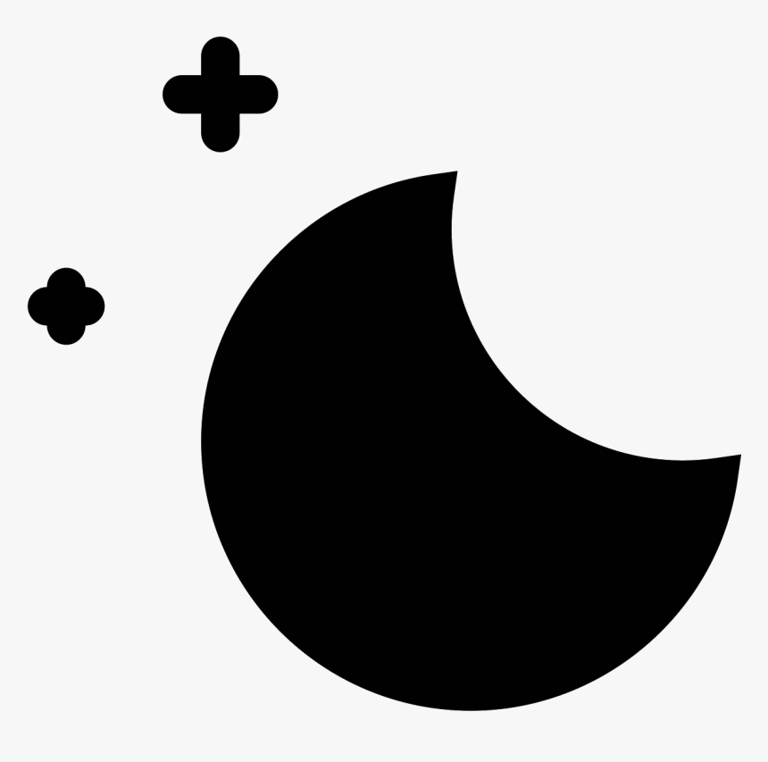 Moon And Stars Filled Icon - Icon, HD Png Download, Free Download