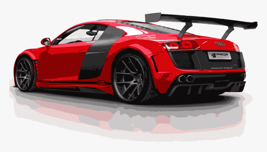 Audi Drawing Supercar - Audi R8 Widebody, HD Png Download, Free Download