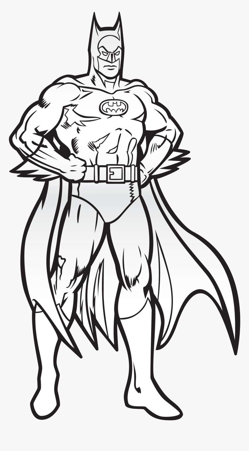 Batman Clip Art Black And White, HD Png Download, Free Download
