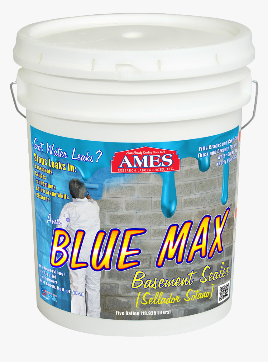 Ames Blue Max Waterproof Basement Sealer - Basement Waterproofing Sealer, HD Png Download, Free Download