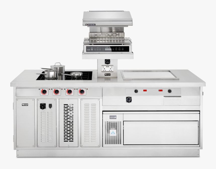 Commercial Induction Range Island With Induction Plancha - Kitchen Stove, HD Png Download, Free Download