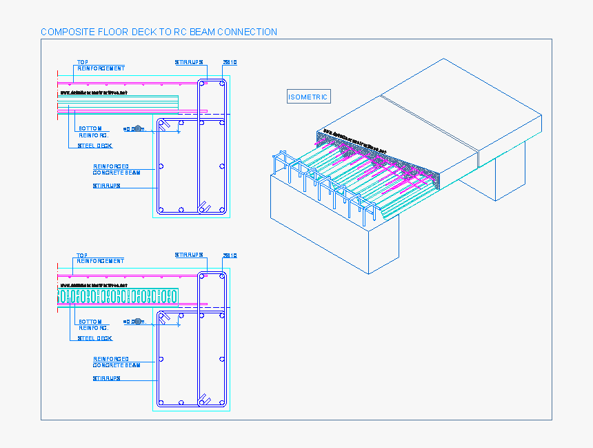 Steel Deck On Concrete Beam, HD Png Download, Free Download