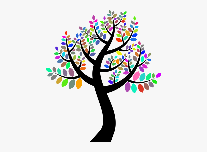 Plant,flower,leaf - Colorful Family Tree Png, Transparent Png, Free Download