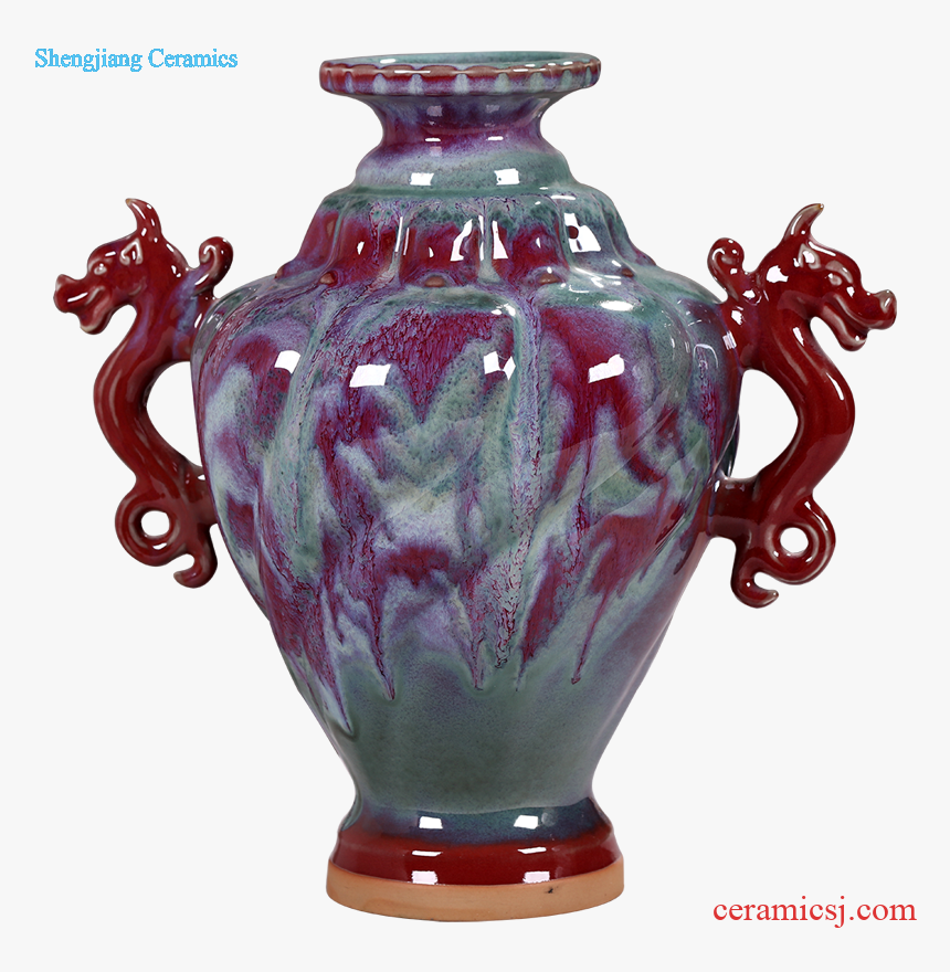 Creative Hand-painted Large Vase Furnishing Articles - Vase, HD Png Download, Free Download