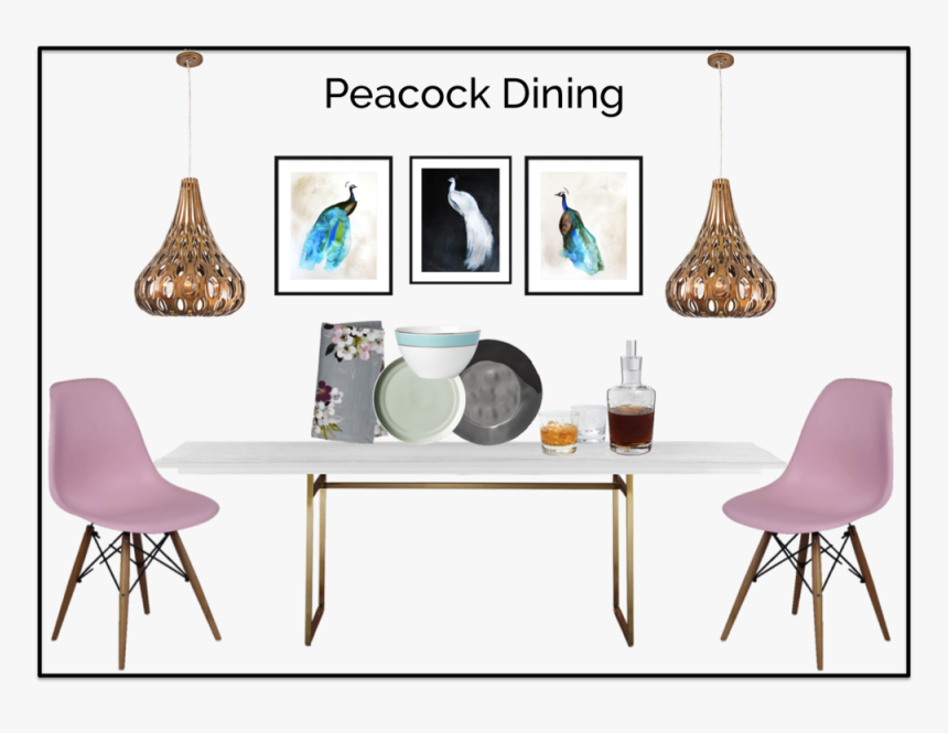 Design Board Peacock Dining - Chair, HD Png Download, Free Download