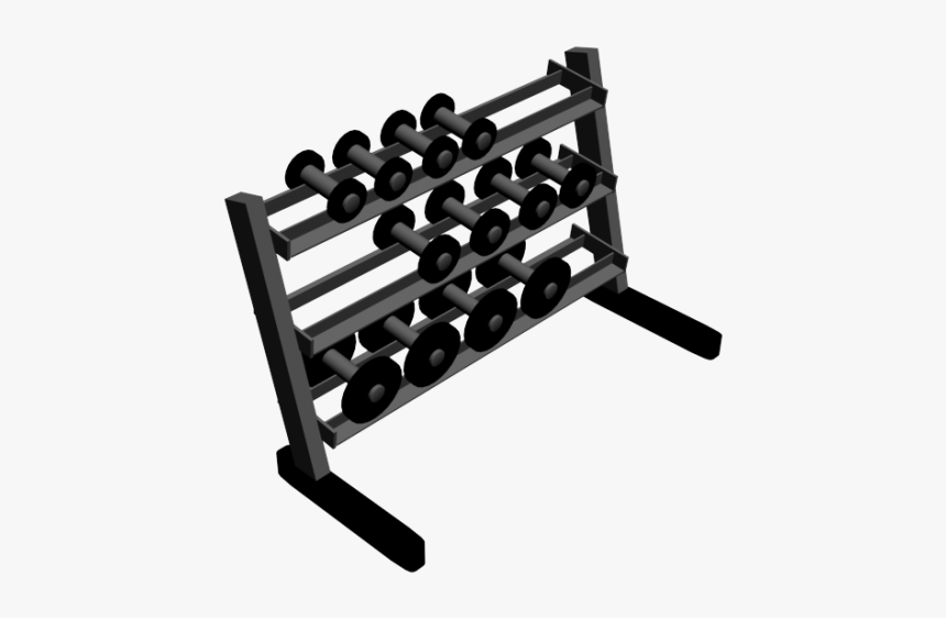 Dumbbell Rack 3d Models - Dumbbells Revit, HD Png Download, Free Download