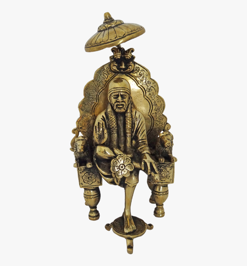 Brass Shridi Saibaba Statue, 5 X 10 Inch, Vgo Cart,5x10inch,handmade - Sai Baba Of Shirdi, HD Png Download, Free Download