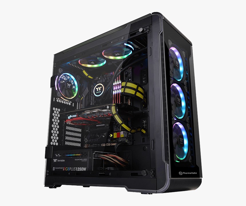 Intel Z390 Tower Desktop Pc - Thermaltake View 32 Rgb, HD Png Download, Free Download