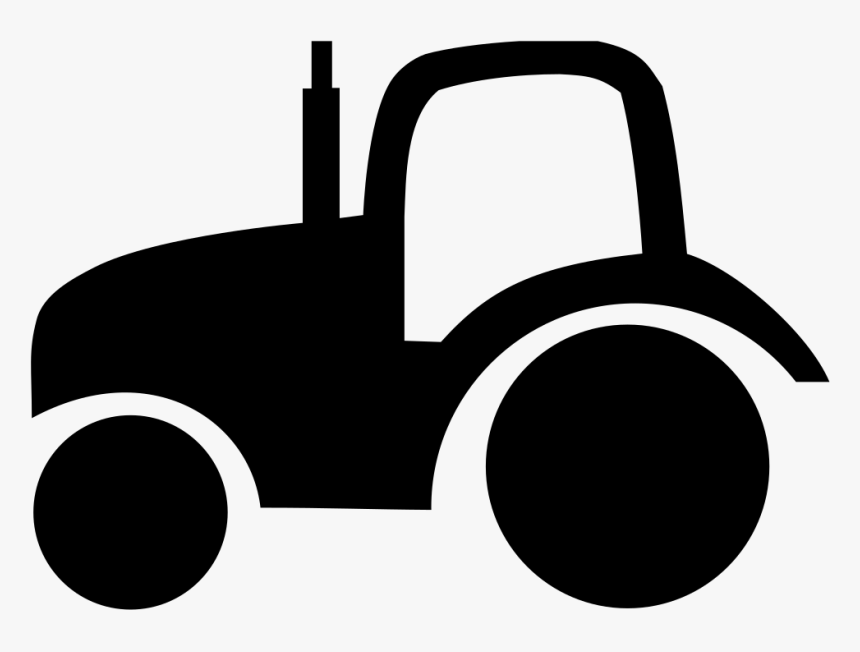 Black And White Tractor Drawing Clip Art - Tractor Clip Art, HD Png Download, Free Download