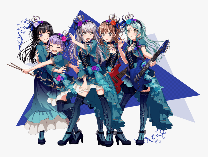 Bang Dream Wikia - Roselia Bangdream, HD Png Download, Free Download