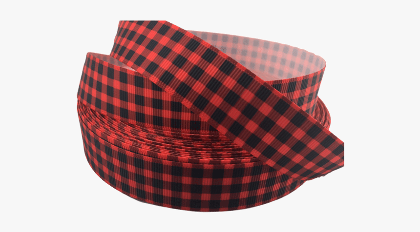 Ribbons [tag] Red Buffalo Plaid Grosgrain Ribbons 7/8″ - Magnifying Glass With Hand Png, Transparent Png, Free Download