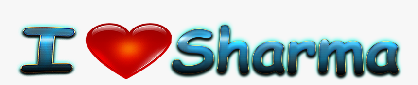 Sharma Love Name Heart Design Png - Meera Name Tag, Transparent Png, Free Download
