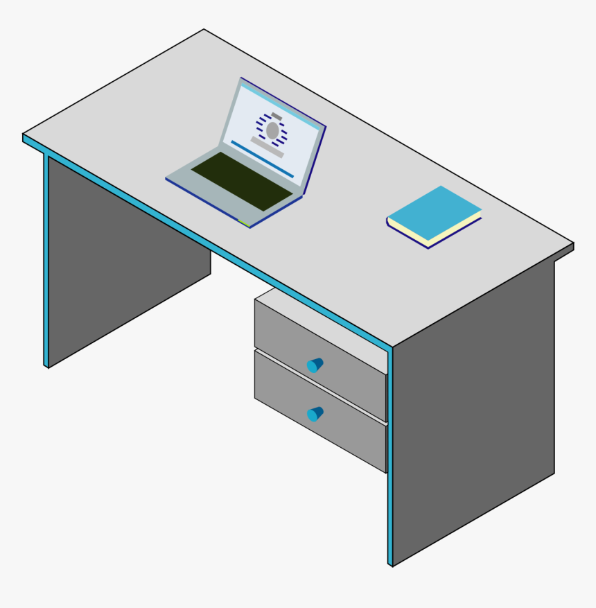 File - Isometric Table - Svg - Trimetric Projection Video Game, HD Png Download, Free Download