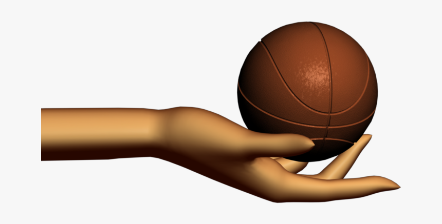 Basketball In Hand Clipart Stock Sports Themed Video - Hand, HD Png Download, Free Download