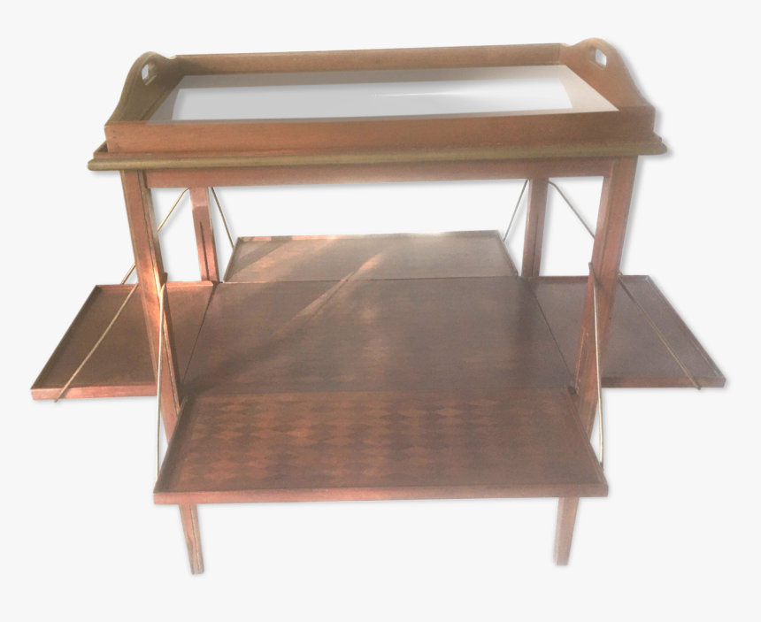 Old Tea Table, With Diamond Marquetry, With Its Removable - Coffee Table, HD Png Download, Free Download