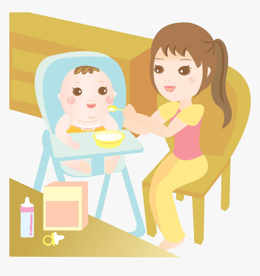 Infant Clipart Baby Indian - Clipart Taking Care Of Baby, HD Png Download, Free Download