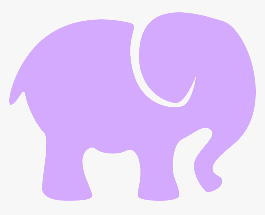 Baby Elephant Silhouette Svg, HD Png Download - kindpng