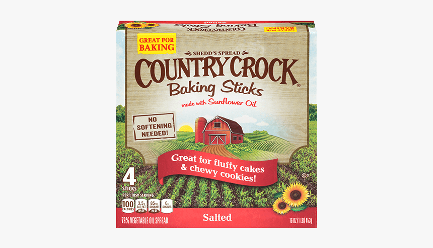 Country Crock® Salted Baking Sticks - Country Crock Soft Sticks, HD Png Download, Free Download