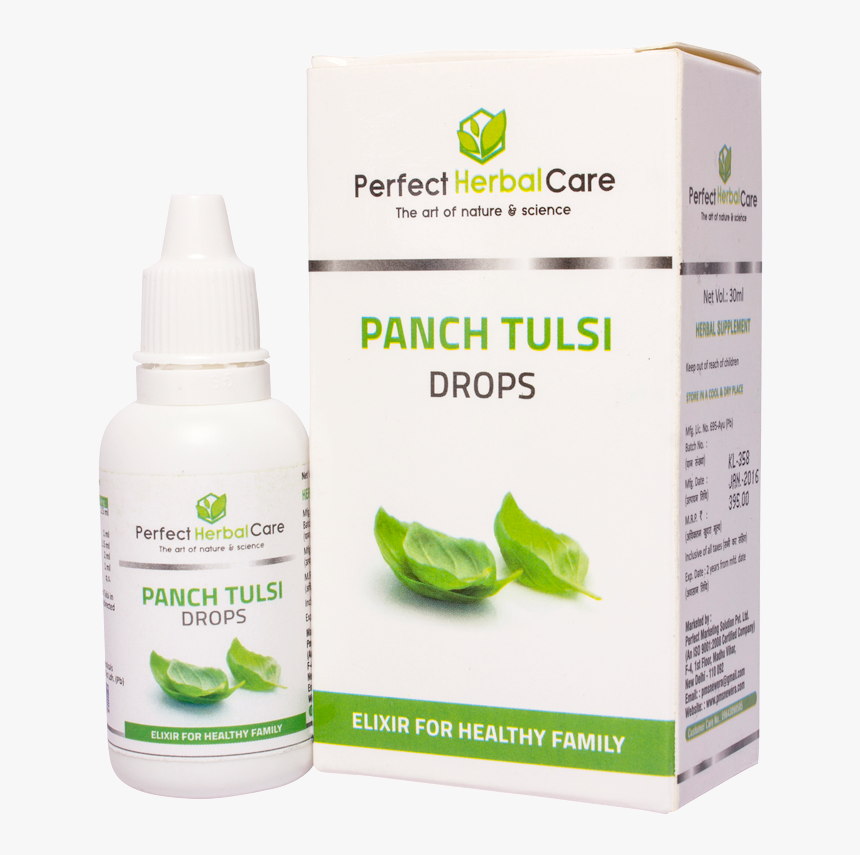 Picture - Perfect Herbal Care Panch Tulsi Drops, HD Png Download, Free Download