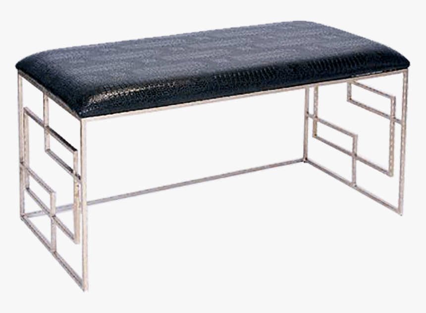 Devon Crocodile Leather Bench, HD Png Download, Free Download