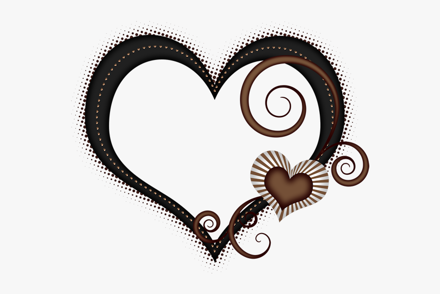 Chocolate Heart Frame Png, Transparent Png, Free Download