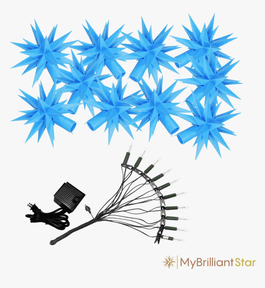 Original Herrnhut Plastic Star Chain, Blue, ~ 12 M - Herrnhut, HD Png Download, Free Download