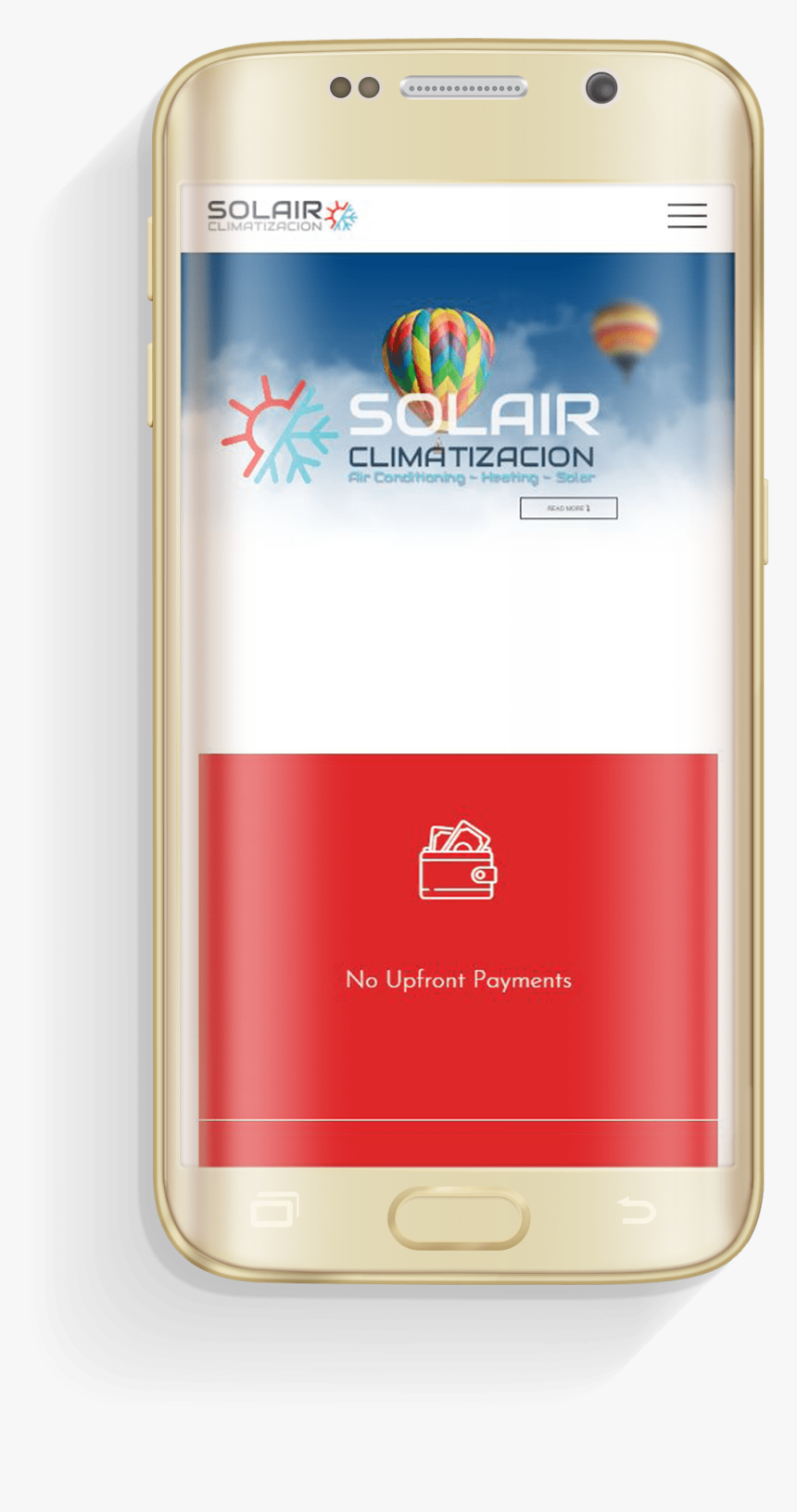 Sol Air Website - Smartphone, HD Png Download, Free Download