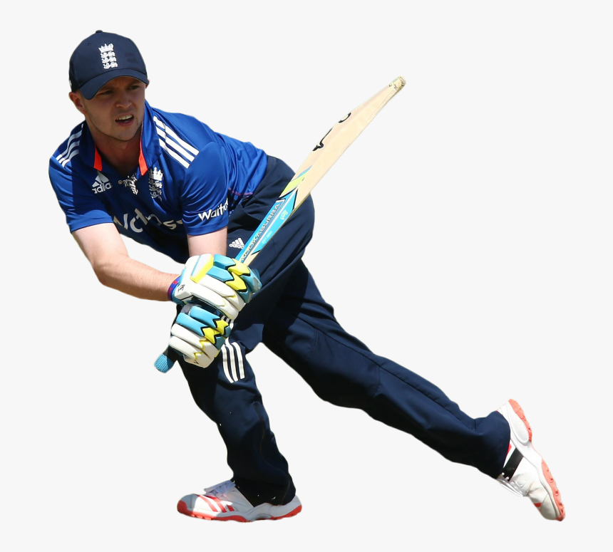 Person Playing Bricket In A Blue Tshirt Png Image - Cricket Person Png, Transparent Png, Free Download