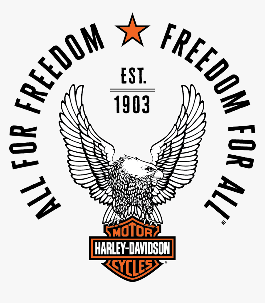 All For Freedom Harley Logo - Harley Davidson, HD Png Download, Free Download
