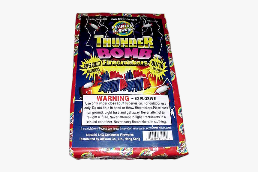 Thunderbomb Fireworks Firecrackers - Chocolate Bar, HD Png Download, Free Download
