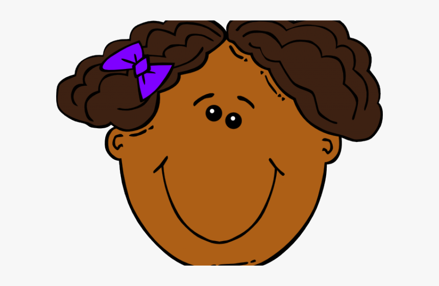 Girl Face Cartoon Clipart - Clipart Girl Face, HD Png Download, Free Download