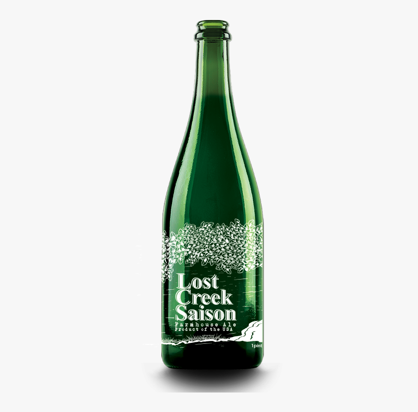 Lost Creek Saison Sourglass Brewing - Glass Bottle, HD Png Download, Free Download