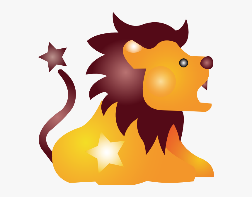 Lion Cartoon Svg Clip Arts - Constelacion Zodiacal Leo Png, Transparent Png, Free Download