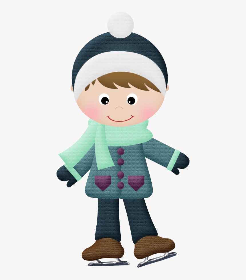B *✿* Winter Clipart, Christmas Clipart, Christmas - Transparent Boy Ice Skating Clipart, HD Png Download, Free Download