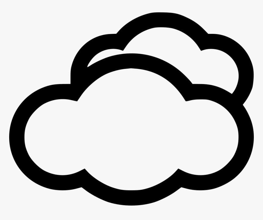 Few Clouds - Cloudy Weather Symbol Png, Transparent Png, Free Download