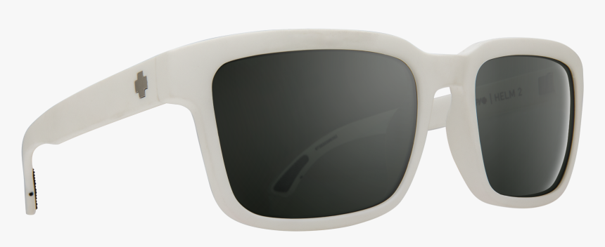 Helm 2 Matte White - Spy Sunglasses Transparent Frame, HD Png Download, Free Download