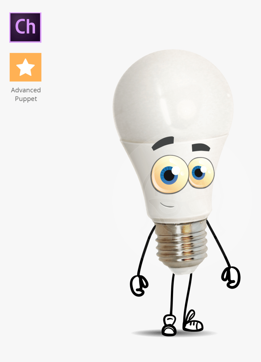 Light Bulb Character, HD Png Download, Free Download
