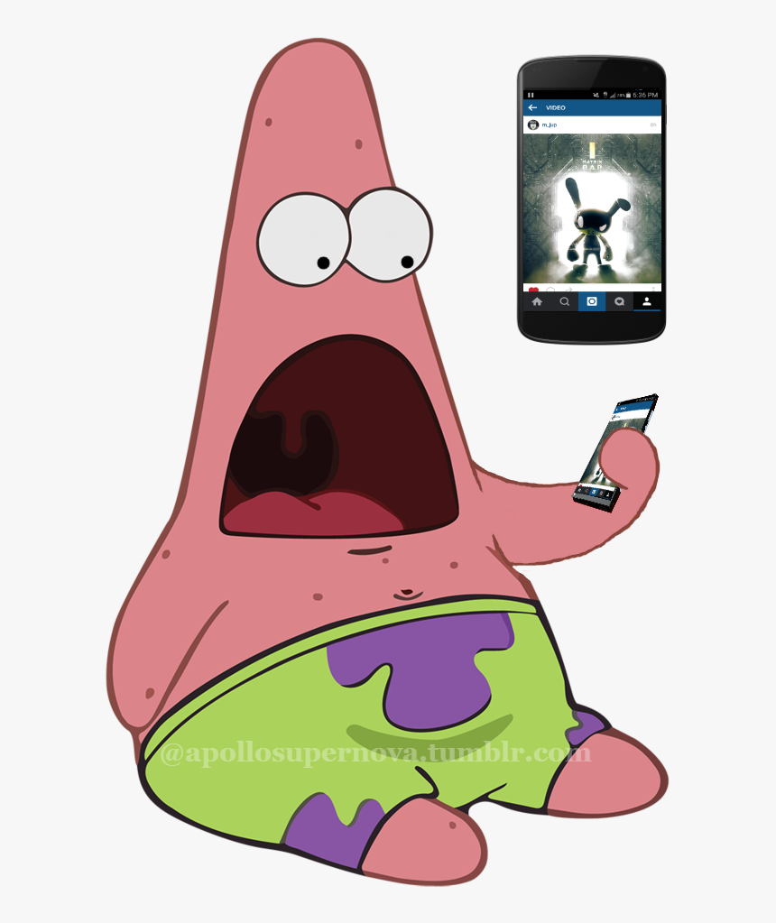 Me When They Threw Out Those Song Teasers - Patrick Spongebob Meme Drawing, HD Png Download, Free Download