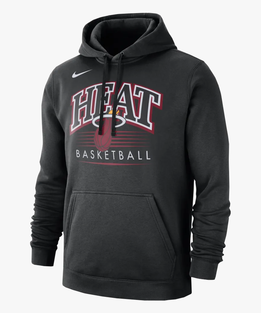 Nike Nba Miami Heat Crest Hoody - Black Nike Bulls Hoodie, HD Png Download, Free Download