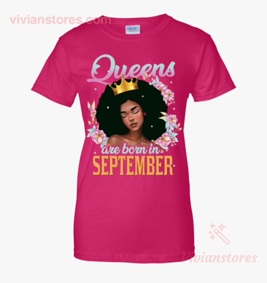 Floral Black Queen Are Born In September Birthday Gift - Girl, HD Png Download, Free Download