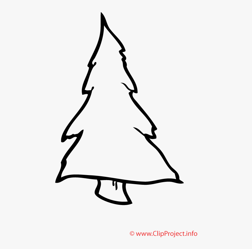 Christmas Tree Coloring - Illustration, HD Png Download, Free Download