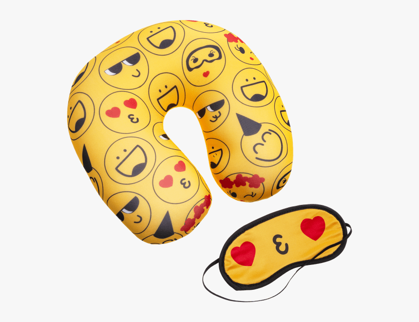 Emoji Travel Pillow & Eye Mask Set, HD Png Download, Free Download