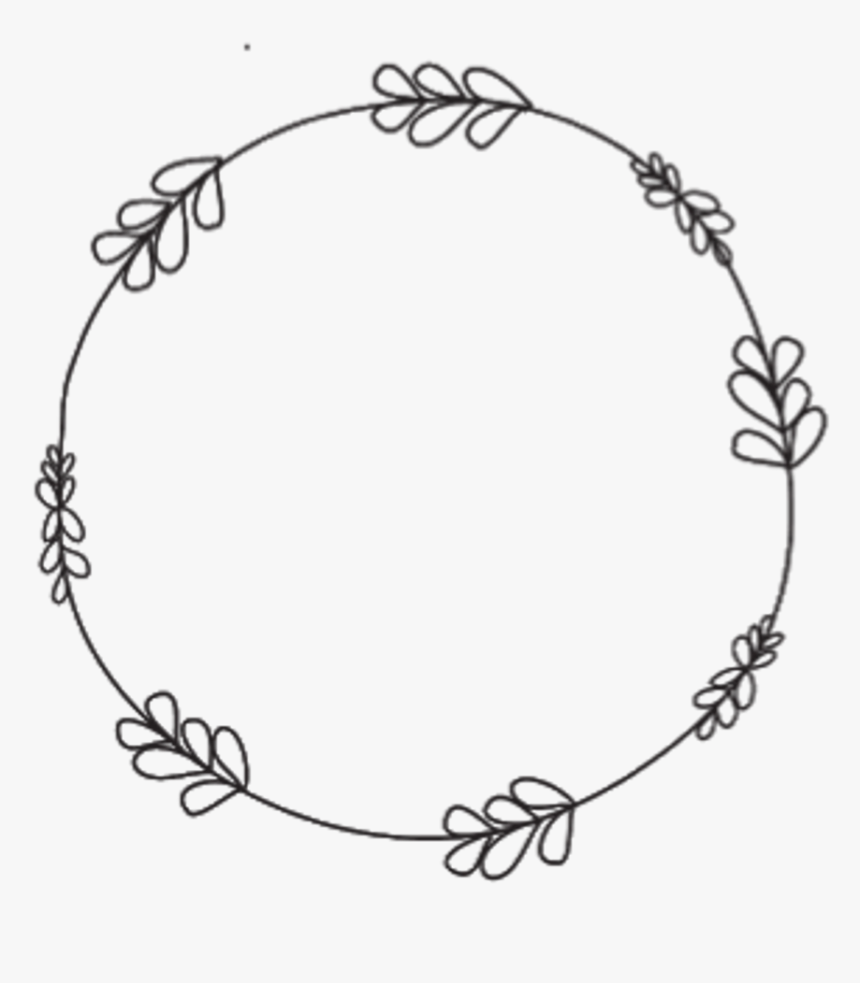 Border Wreath Circle Round Doodle Frame Transparent - Doodle Border Png Free, Png Download, Free Download