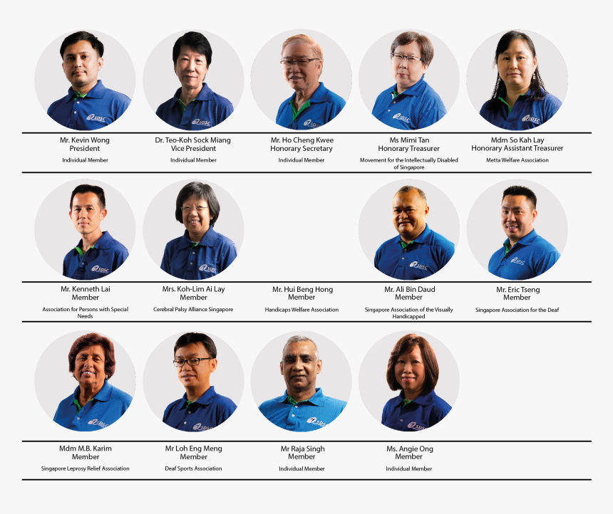 Sdsc Executive Committee - Singapore Sports Council Members, HD Png Download, Free Download
