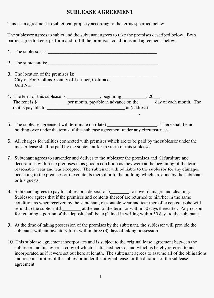 Sublease Agreement Contract Main Image - Company, HD Png Download, Free Download