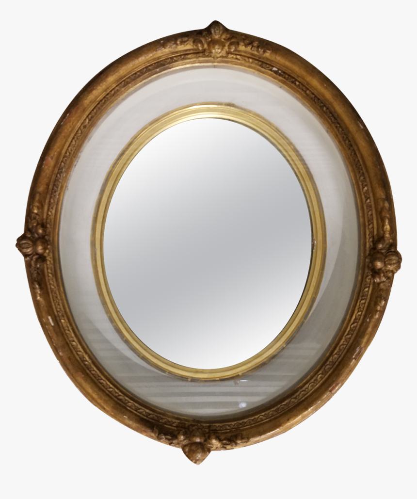 Frame Bathroom Oval White Glacier Frameless Decorating - Circle, HD Png Download, Free Download