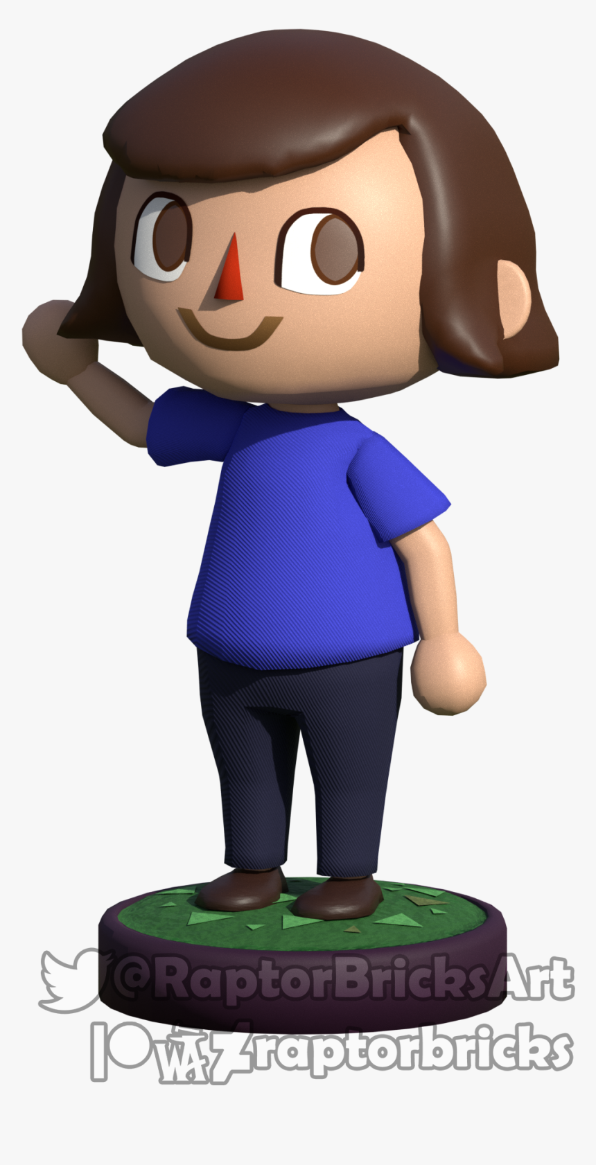 Animal Crossing Style 3d Avatar - Character Animal Crossing Style, HD Png Download, Free Download